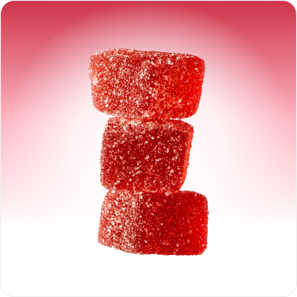 Gomas CBD de ananás e cereja (x6)