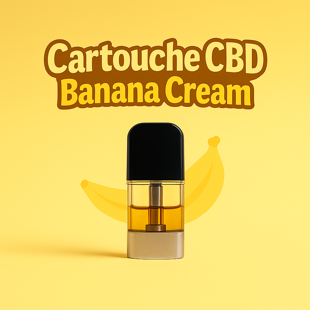 Cartucho de CBD de creme de banana