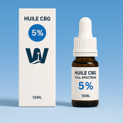 Óleo de cânhamo CBG 5% + CBD 5%