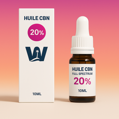 Óleo de sementes de cânhamo CBN 20% + CBD 5% + CBN 20% + CBD 5%.