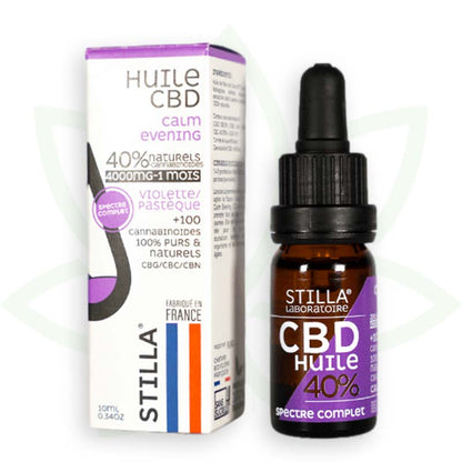 óleo de cbd para noite calma 40 por cento 10ml espetro total stilla frança mafrenchweed 10