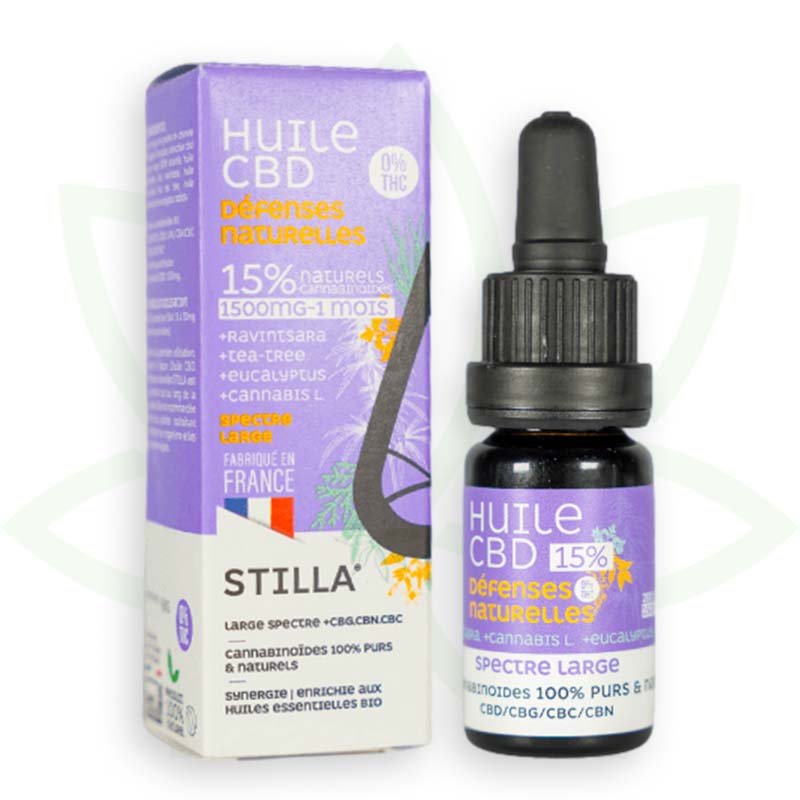 cbd natural defences oil 15 por cento 10ml broad spectrum stilla france mafrenchweed 4