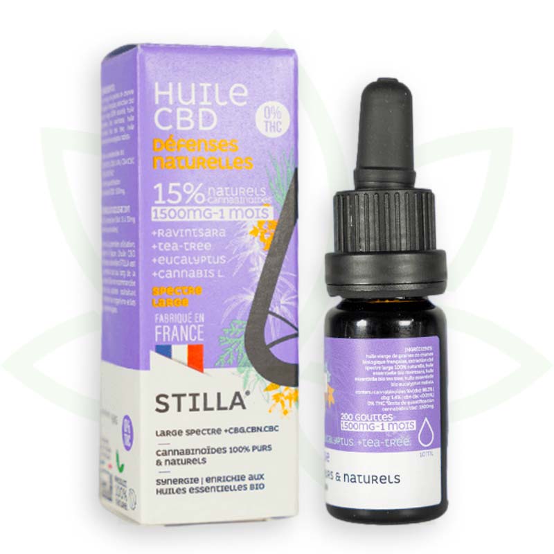 cbd natural defences oil 15 por cento 10ml broad spectrum stilla france mafrenchweed 6