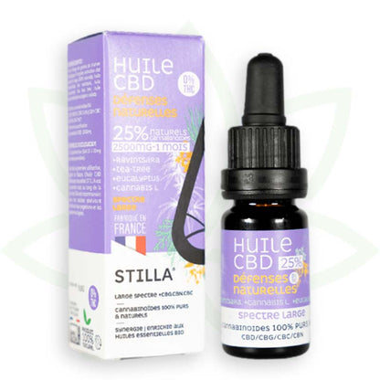 cbd natural defences oil 25 por cento 10ml broad spectrum stilla france mafrenchweed 7