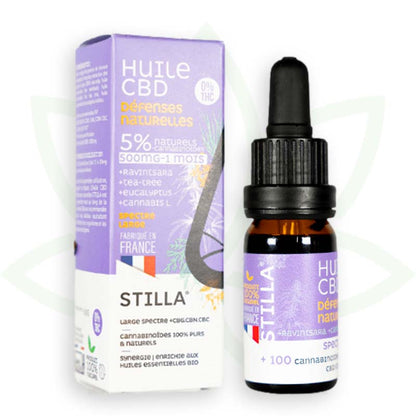 cbd natural defences oil 5 por cento 10ml broad spectrum stilla france mafrenchweed 2