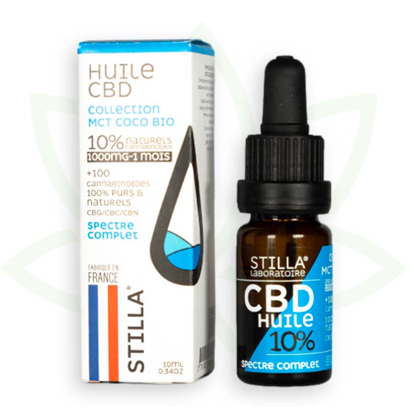 óleo de coco cbd mct 10 por cento 10ml full spectrum stilla france mafrenchweed 1