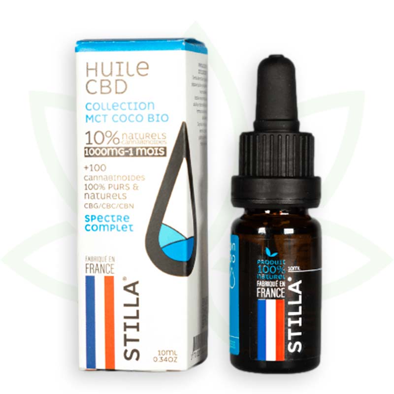 mct coco cbd oil 10 por cento 10ml full spectrum stilla france mafrenchweed 2