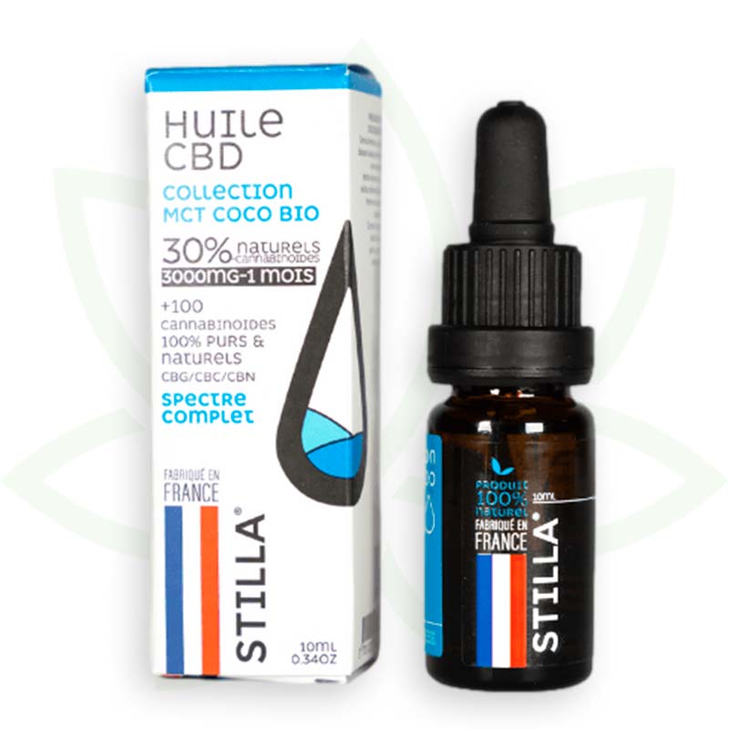 óleo cbd mct coco 30 por cento 10ml full spectrum stilla france mafrenchweed 8