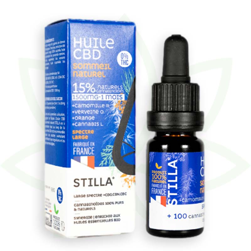 óleo cbd natural sono 15 por cento 10ml amplo espetro stilla frança mafrenchweed 5