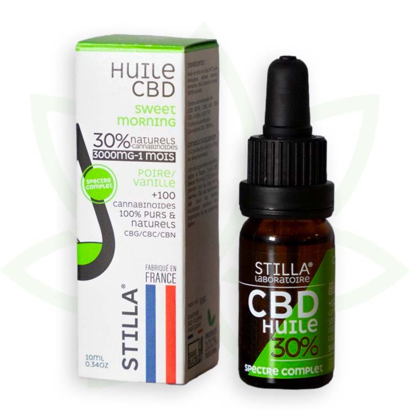 óleo cbd manhã doce 30 por cento 10ml espetro total stilla frança mafrenchweed 7