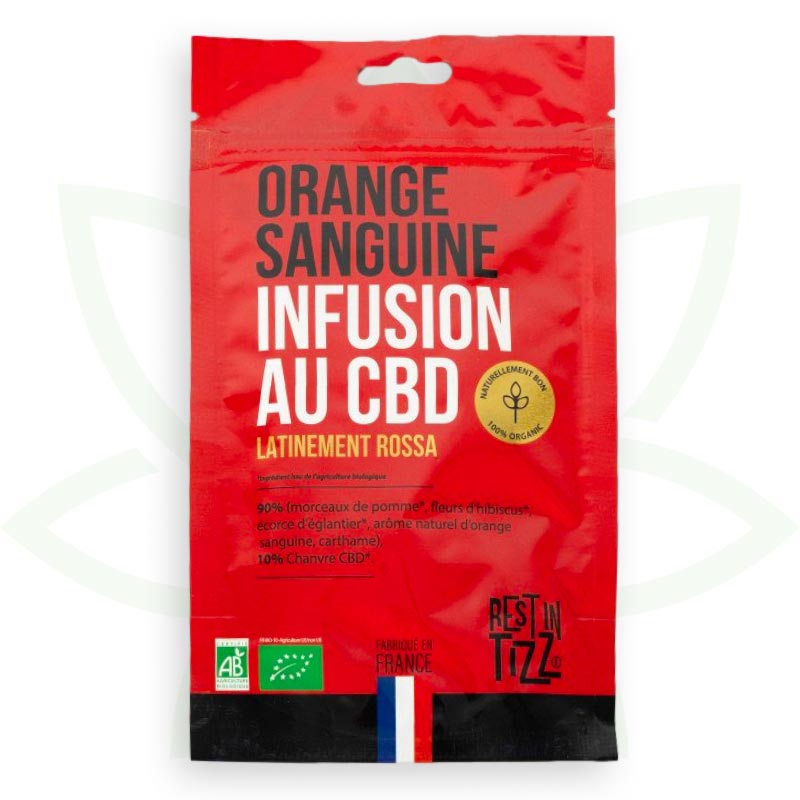 chá de ervas cbd infusão de laranja de sangue cbd orgânico descanso em tizz mafrenchweed 1